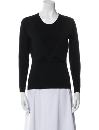 Narciso Rodriguez Scoop Neck Long Sleeve Sweatshirt
