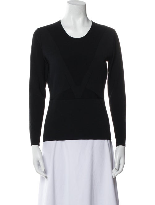 Narciso Rodriguez Scoop Neck Long Sleeve Sweatshirt