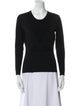 Narciso Rodriguez Scoop Neck Long Sleeve Sweatshirt