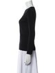 Narciso Rodriguez Scoop Neck Long Sleeve Sweatshirt