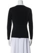 Narciso Rodriguez Scoop Neck Long Sleeve Sweatshirt