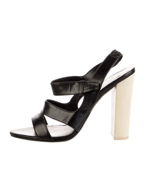 Narciso Rodriguez Leather Slingback Sandals