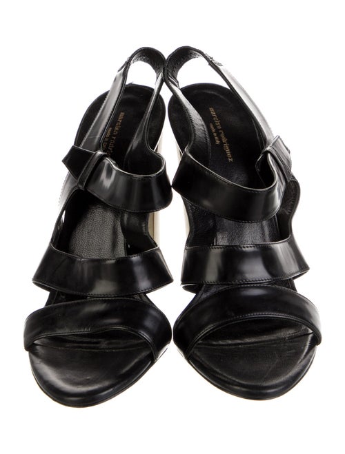 Narciso Rodriguez Leather Slingback Sandals