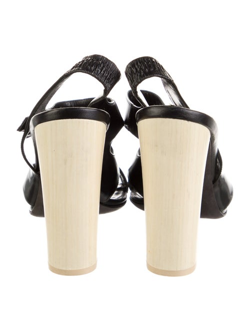 Narciso Rodriguez Leather Slingback Sandals