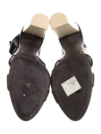 Narciso Rodriguez Leather Slingback Sandals