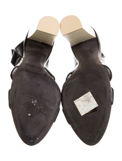 Narciso Rodriguez Leather Slingback Sandals