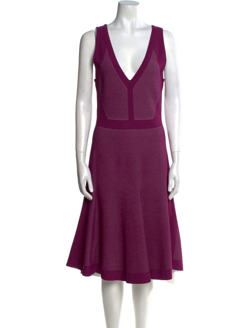 Narciso Rodriguez V-Neck Midi Length Dress