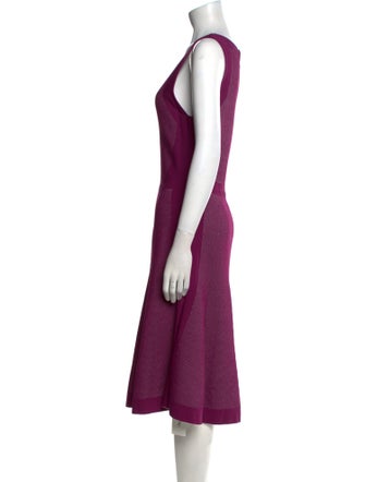 Narciso Rodriguez V-Neck Midi Length Dress