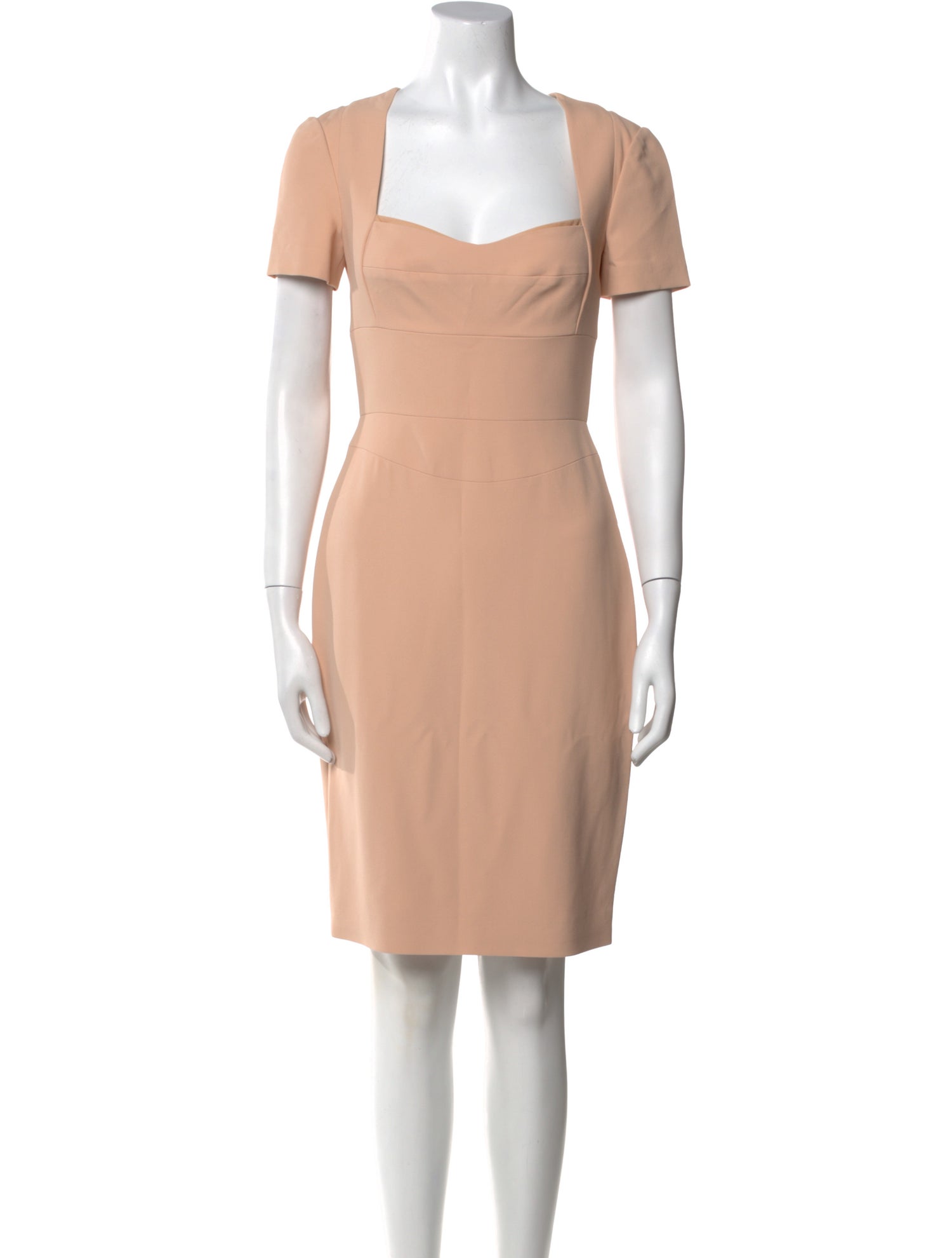 Narciso Rodriguez Square Neckline Knee-Length Dress