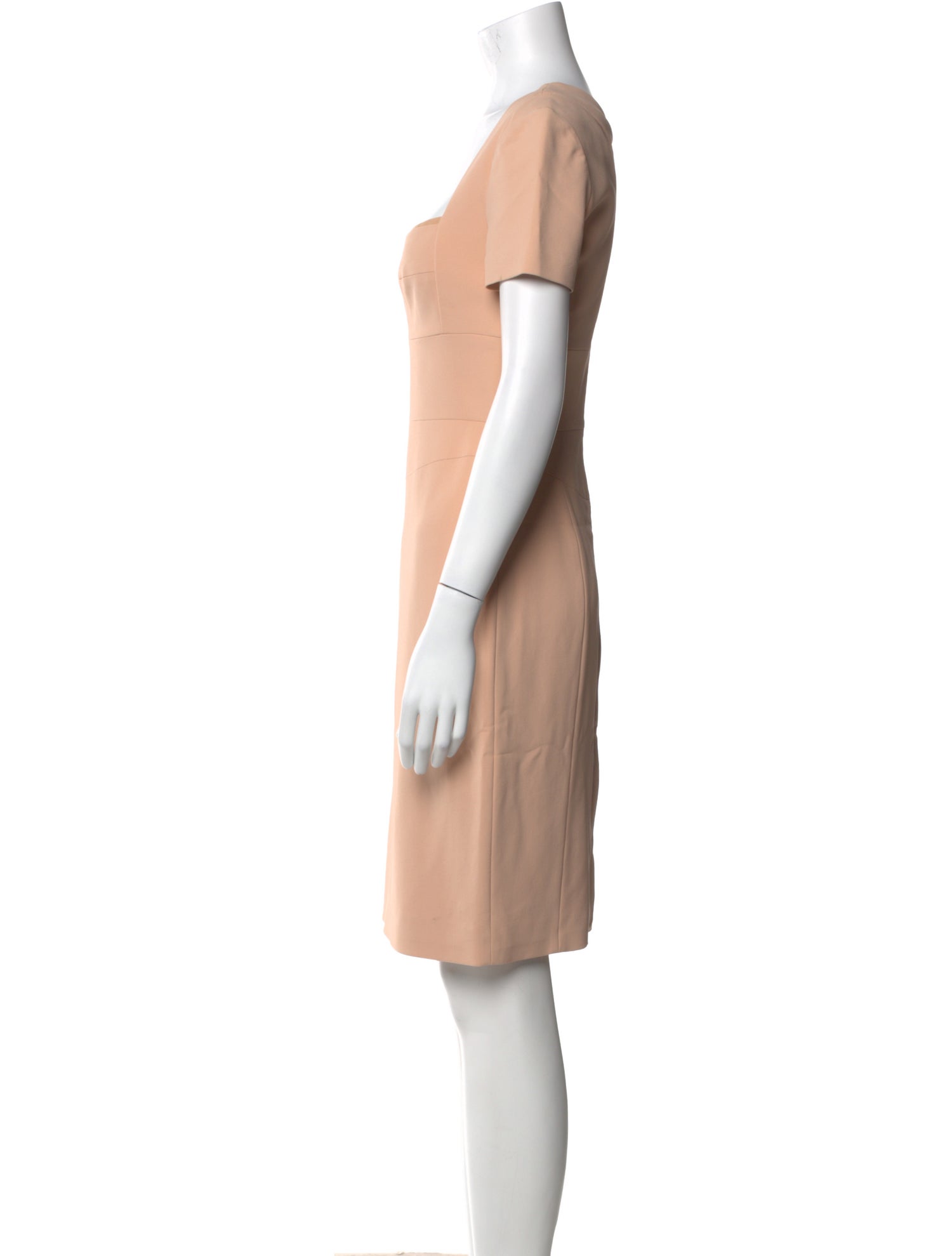 Narciso Rodriguez Square Neckline Knee-Length Dress