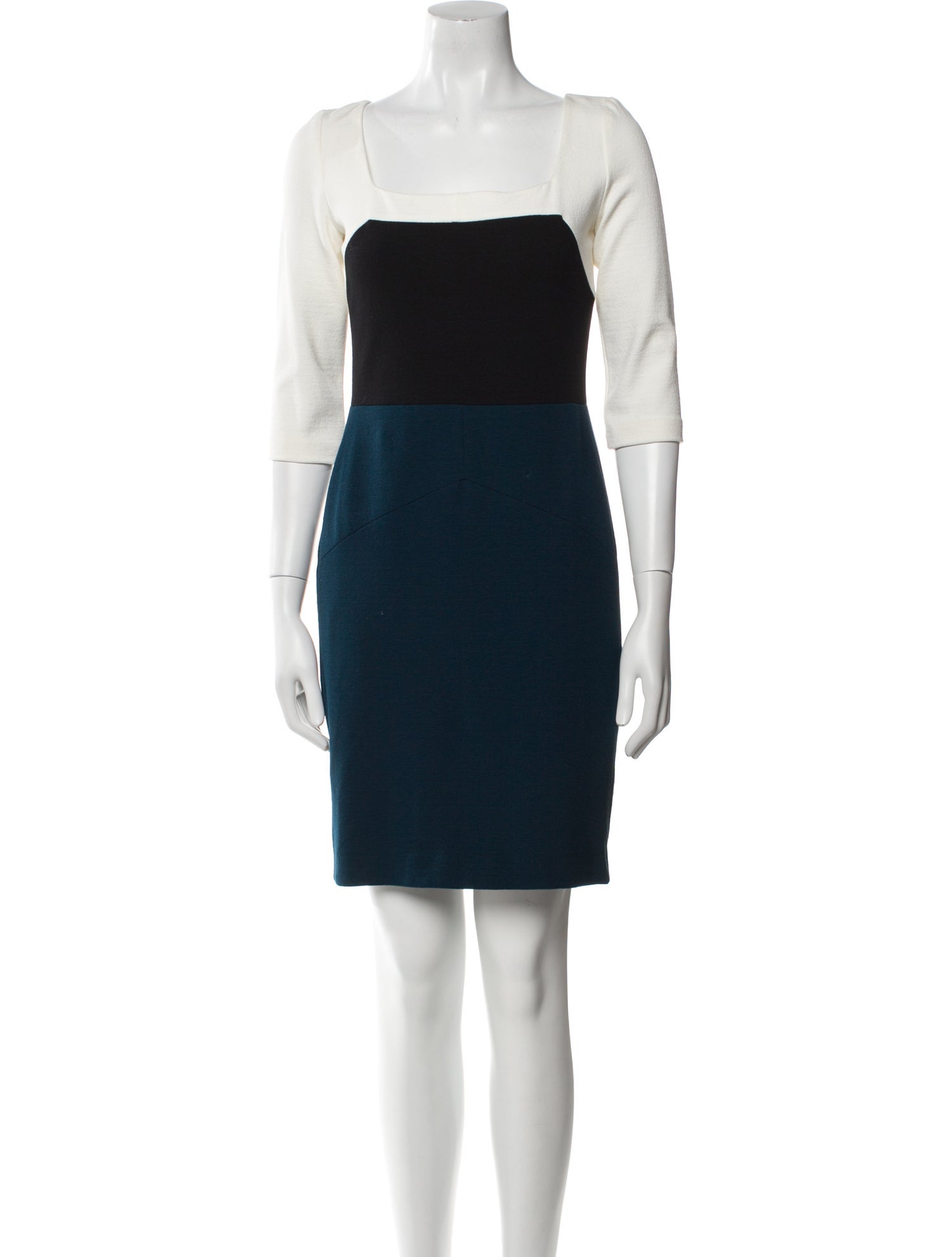 Narciso Rodriguez Square Neckline Mini Dress