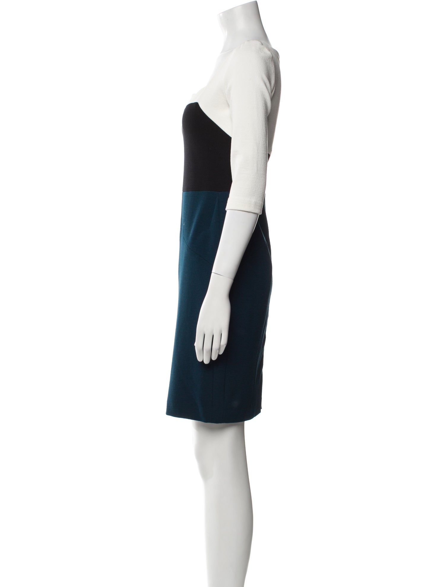 Narciso Rodriguez Square Neckline Mini Dress