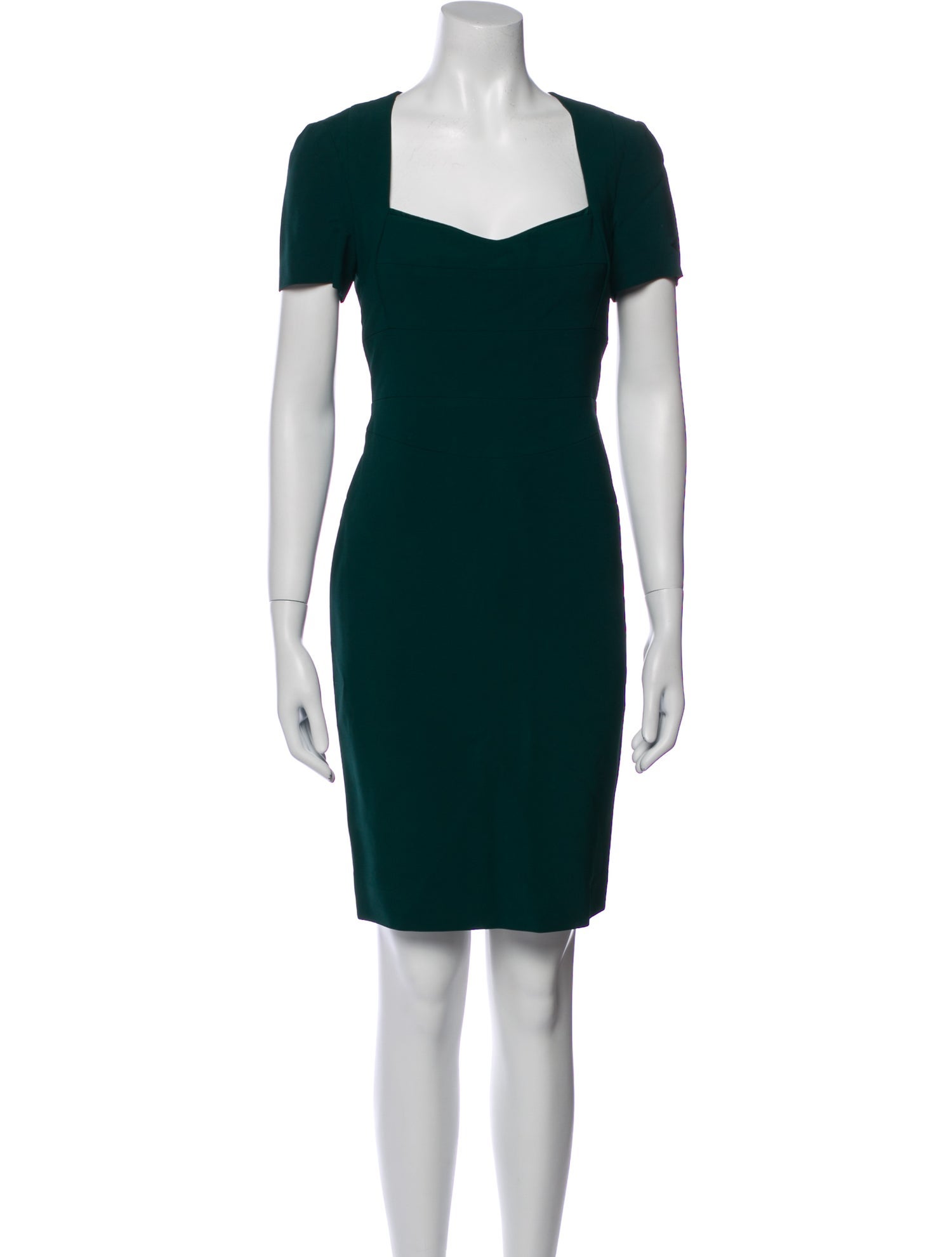 Narciso Rodriguez Square Neckline Mini Dress