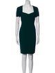 Narciso Rodriguez Square Neckline Mini Dress