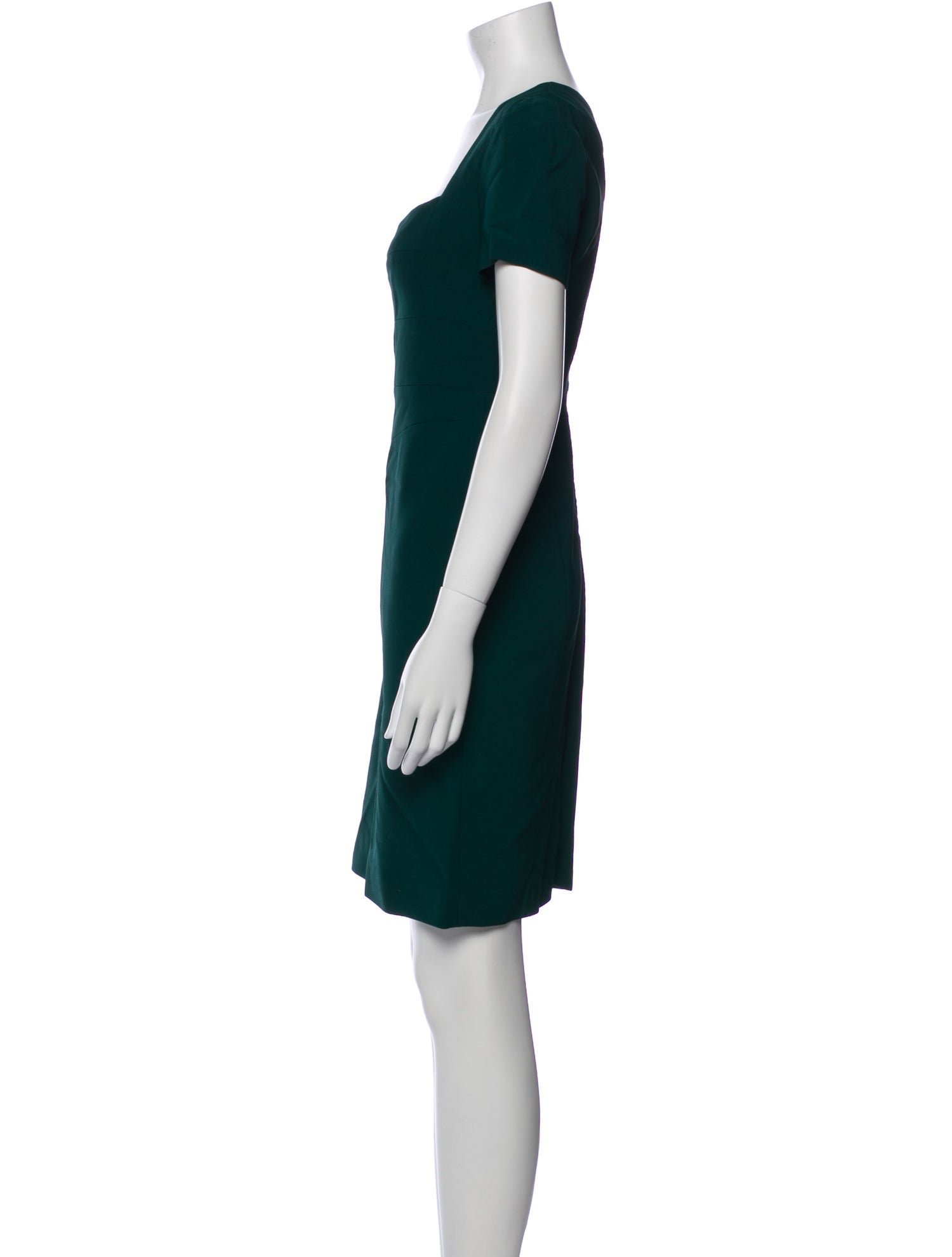 Narciso Rodriguez Square Neckline Mini Dress