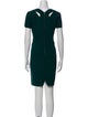 Narciso Rodriguez Square Neckline Mini Dress