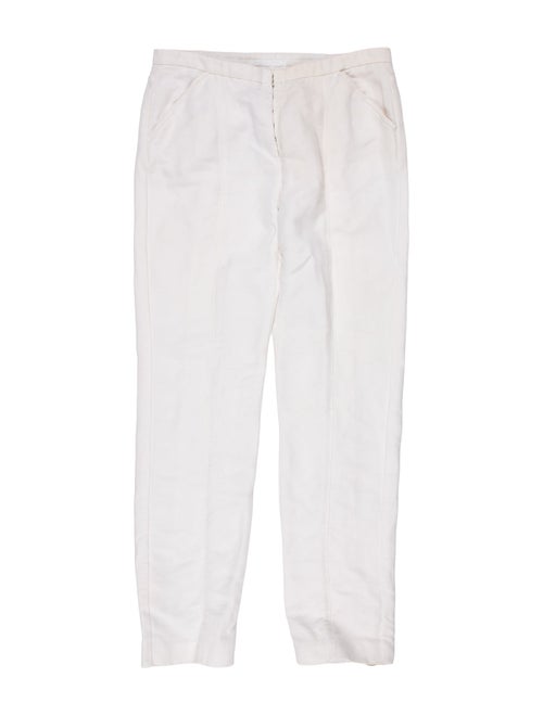 Narciso Rodriguez Linen Straight Leg Pants