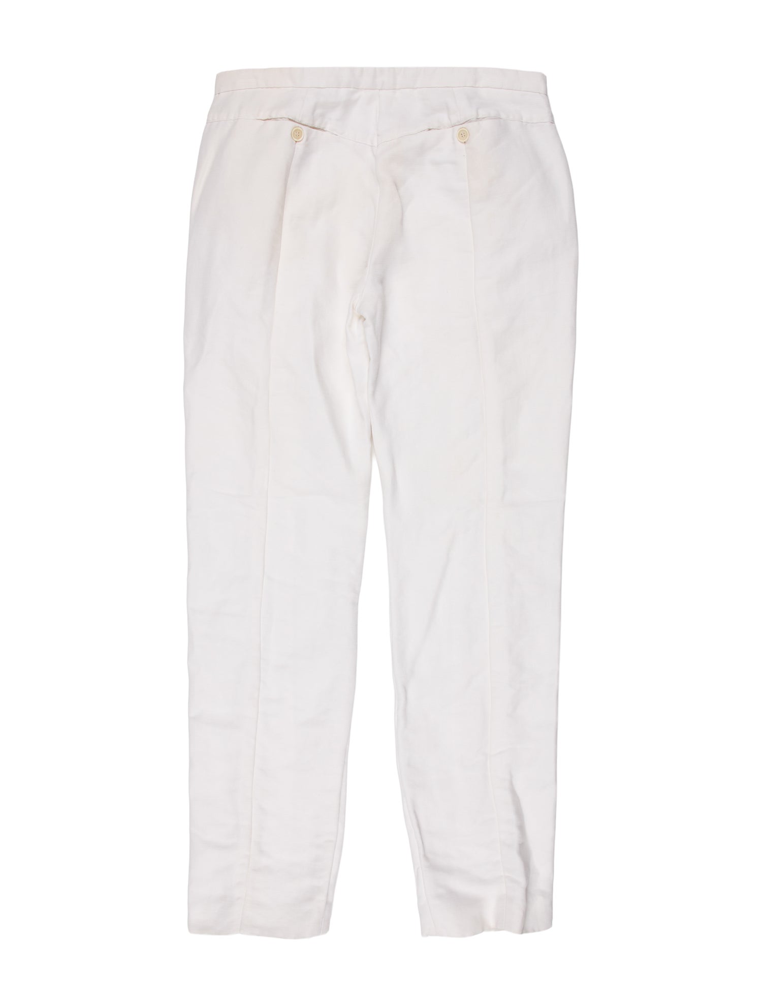 Narciso Rodriguez Linen Straight Leg Pants