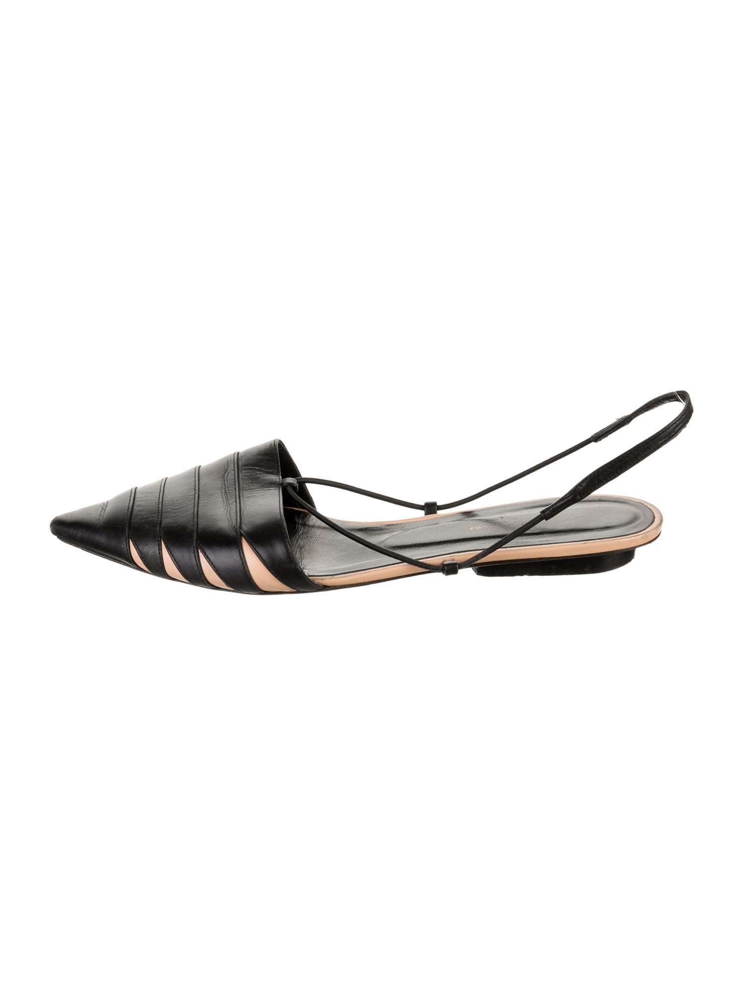 Narciso Rodriguez Leather Slingback Flats