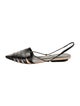 Narciso Rodriguez Leather Slingback Flats