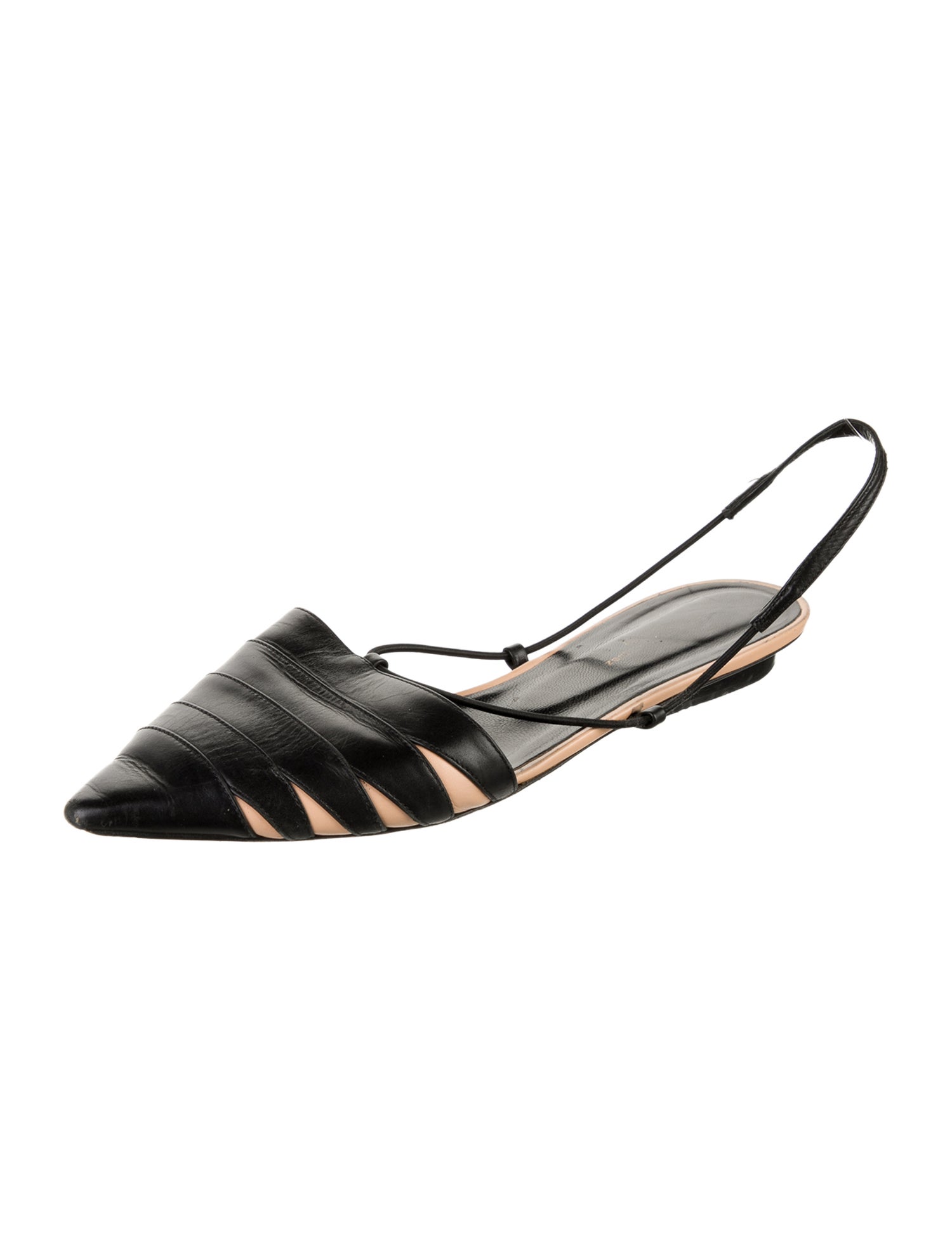 Narciso Rodriguez Leather Slingback Flats