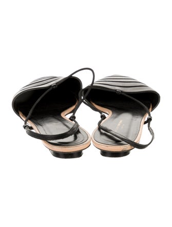 Narciso Rodriguez Leather Slingback Flats