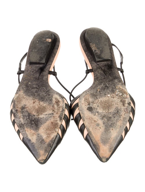 Narciso Rodriguez Leather Slingback Flats