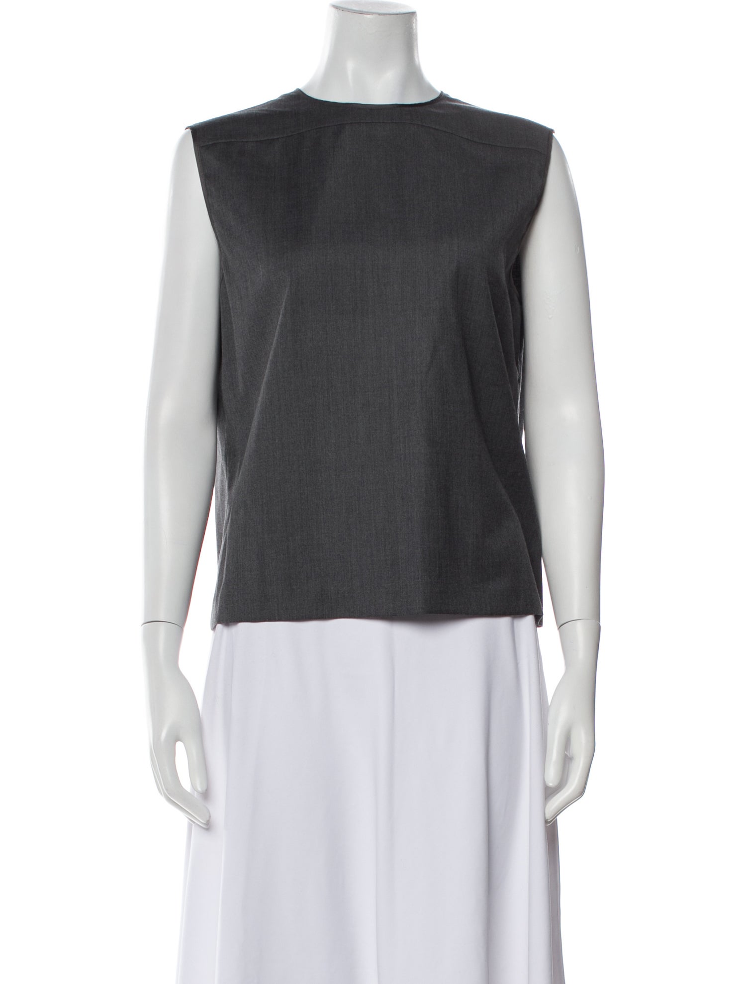 Narciso Rodriguez Wool Crew Neck Top