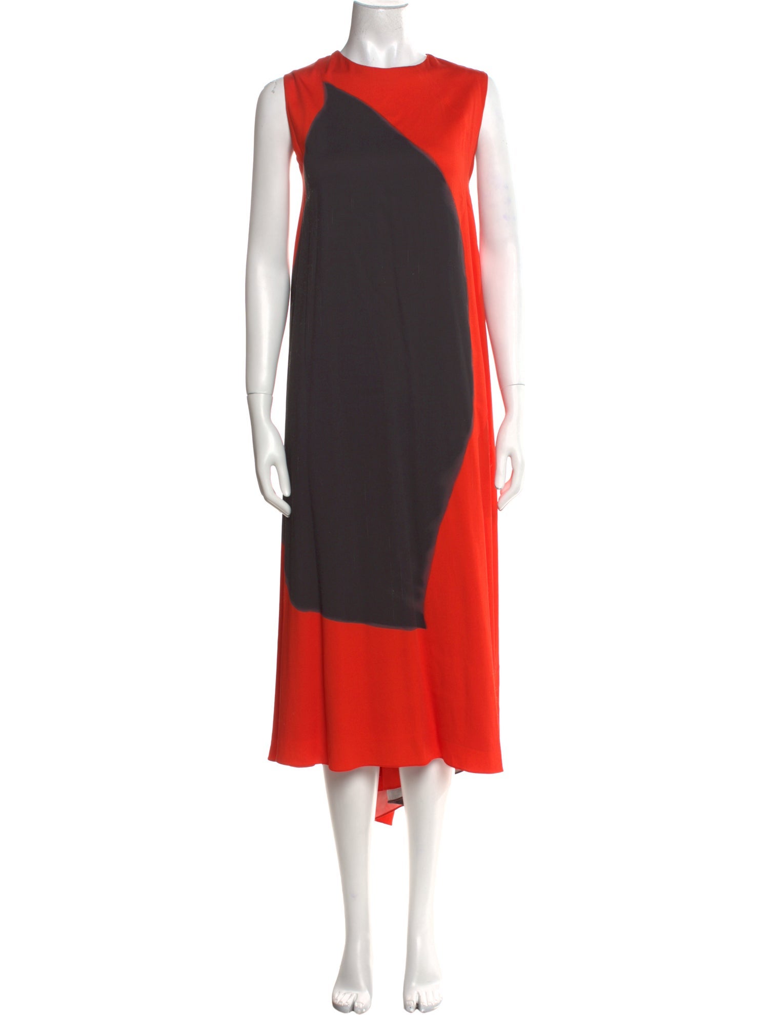 Narciso Rodriguez Colorblock Pattern Long Dress