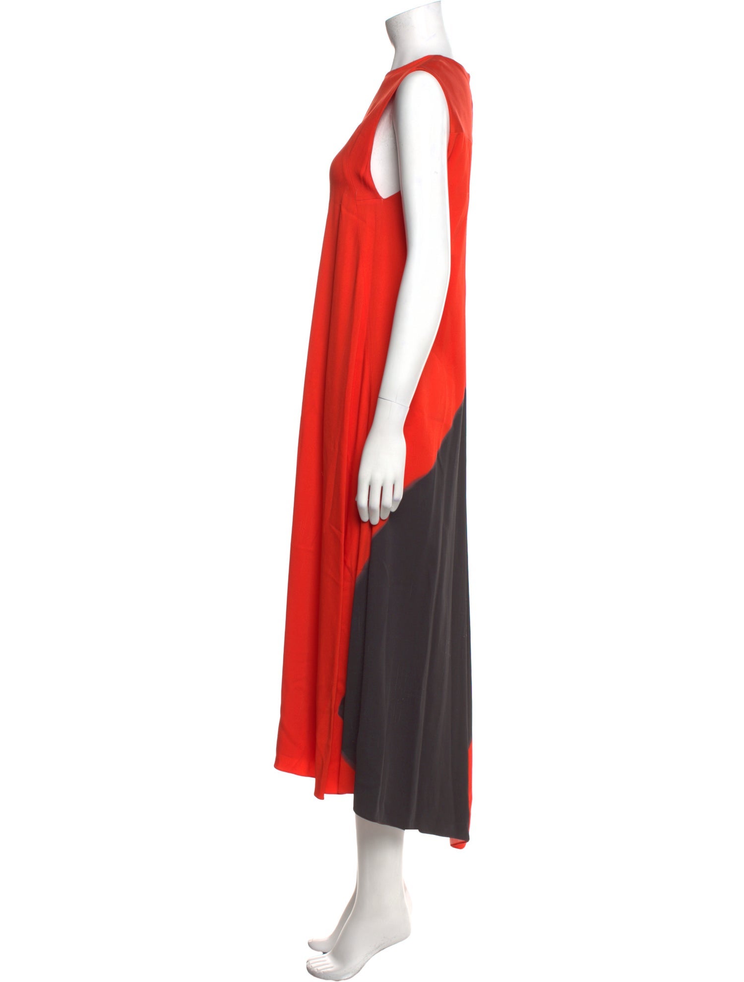 Narciso Rodriguez Colorblock Pattern Long Dress