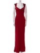 Narciso Rodriguez Square Neckline Long Dress