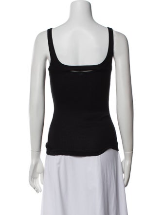 Narciso Rodriguez Square Neckline Sleeveless Top