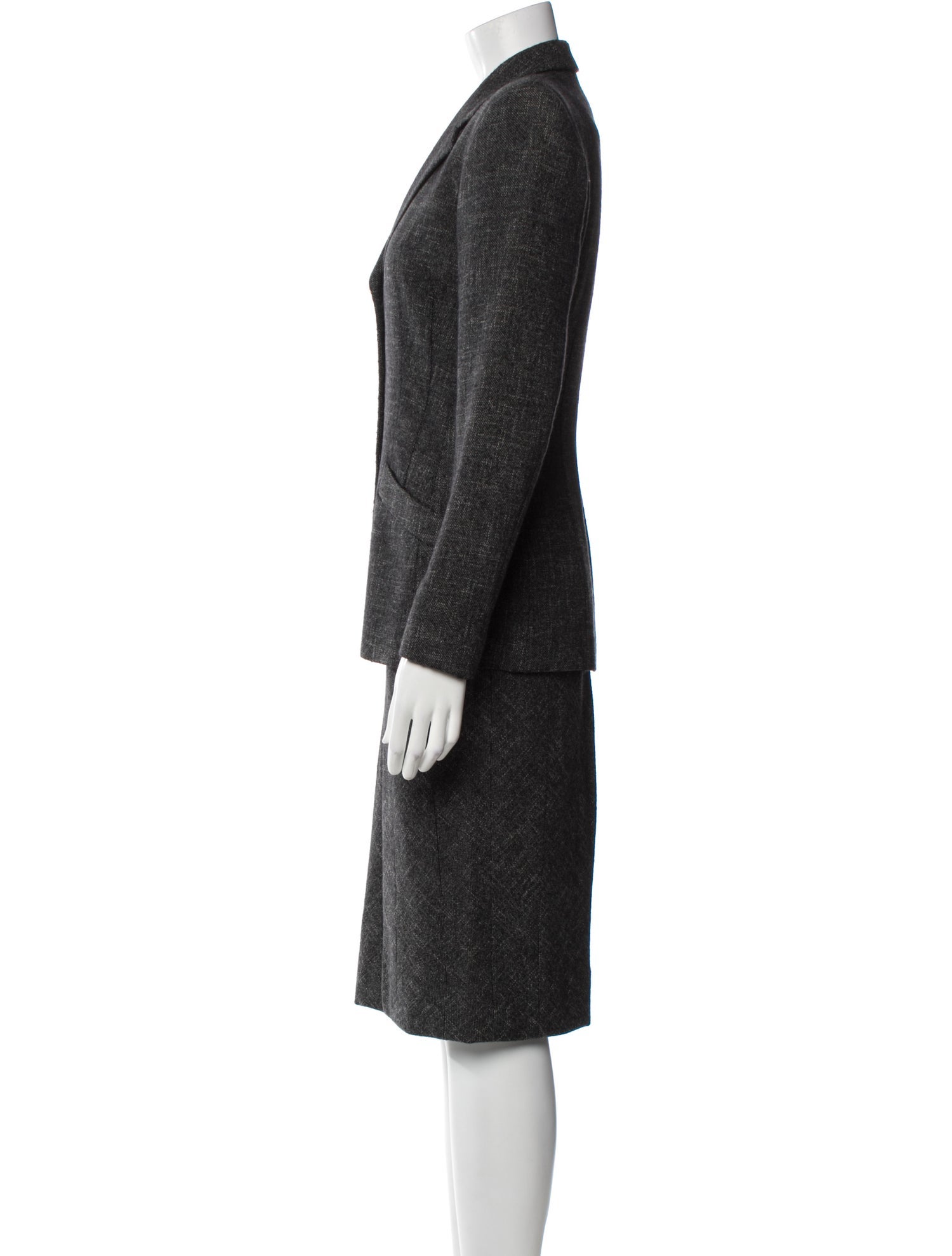 Narciso Rodriguez Wool Printed Skirt Set