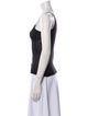 Narciso Rodriguez Linen Scoop Neck Top