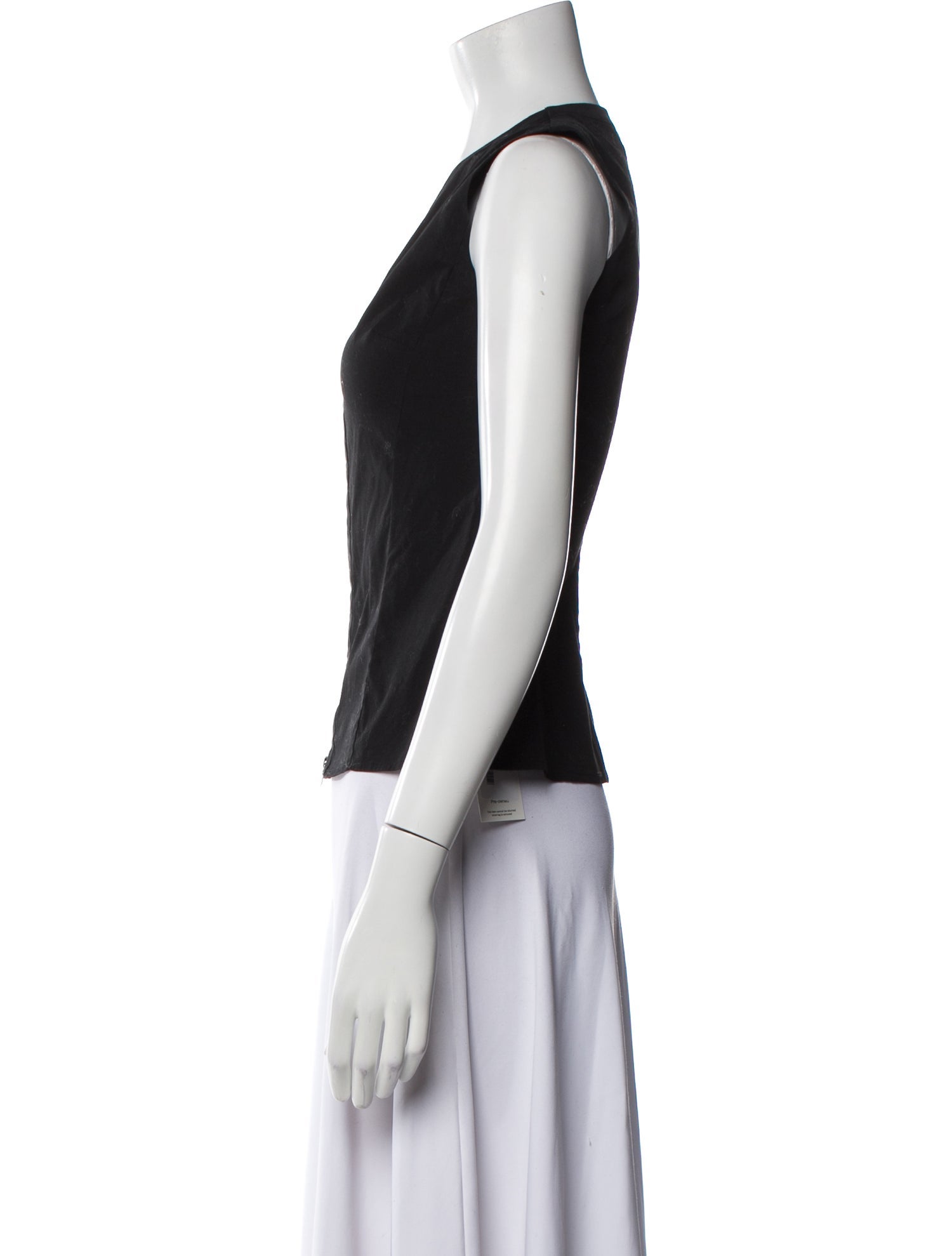 Narciso Rodriguez V-Neck Sleeveless Crop Top