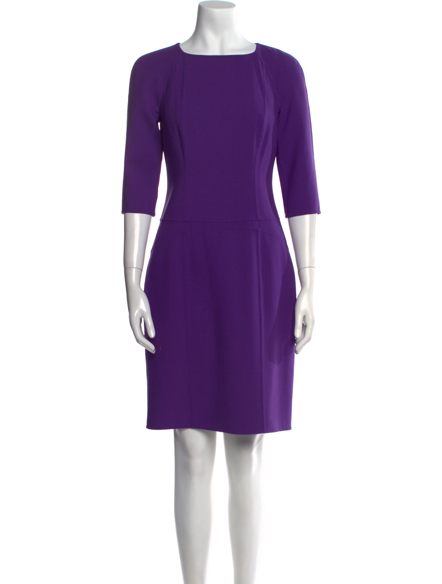 Narciso Rodriguez Bateau Neckline Knee-Length Dress