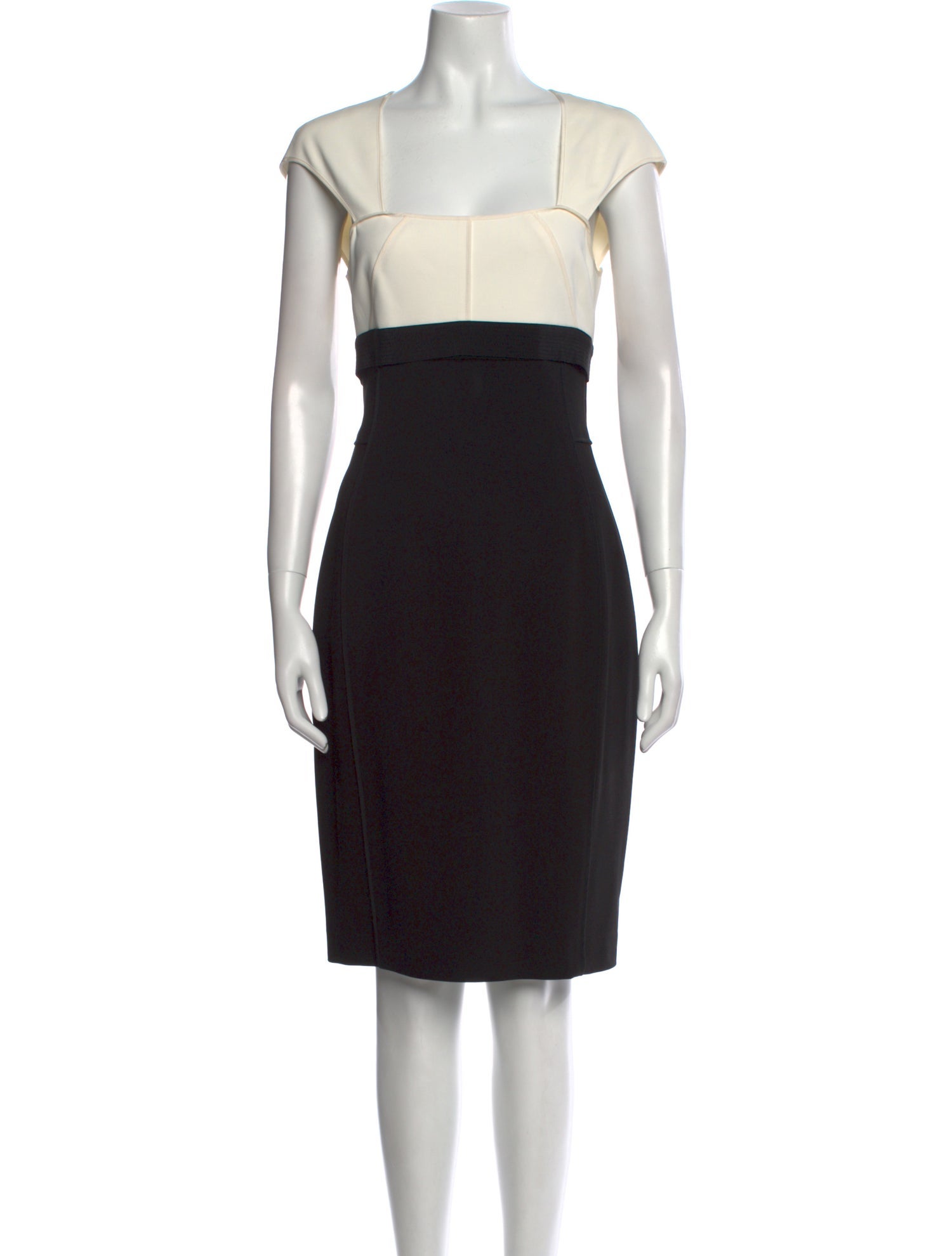 Narciso Rodriguez Colorblock Pattern Knee-Length Dress