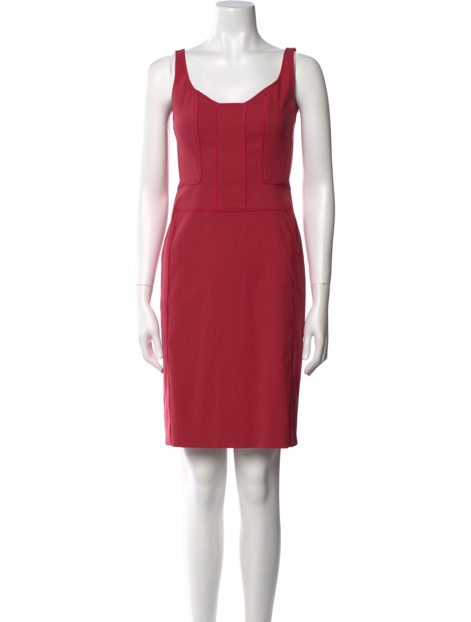 Narciso Rodriguez Scoop Neck Mini Dress