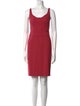 Narciso Rodriguez Scoop Neck Mini Dress