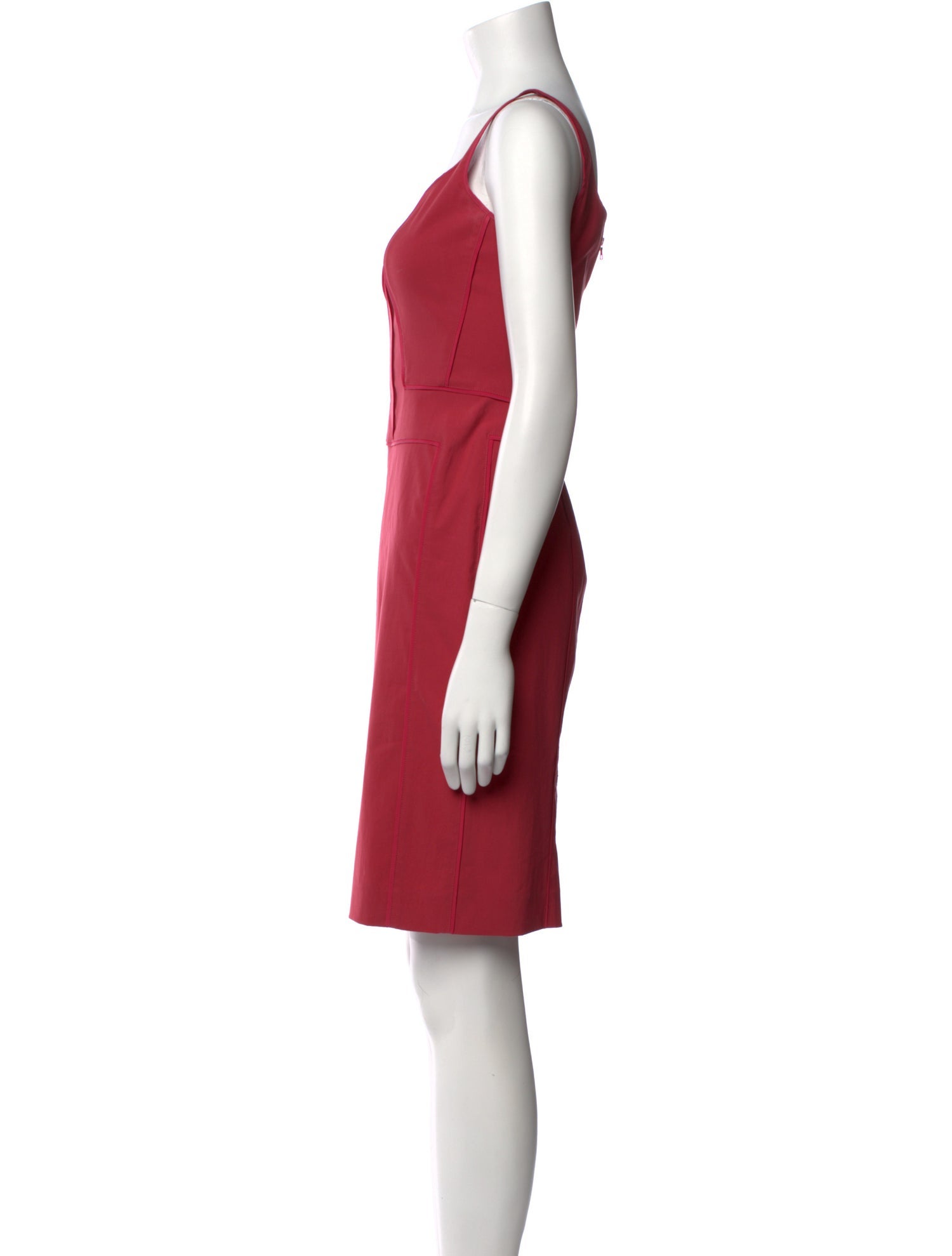 Narciso Rodriguez Scoop Neck Mini Dress