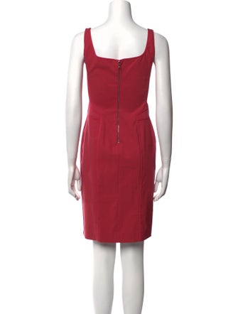 Narciso Rodriguez Scoop Neck Mini Dress