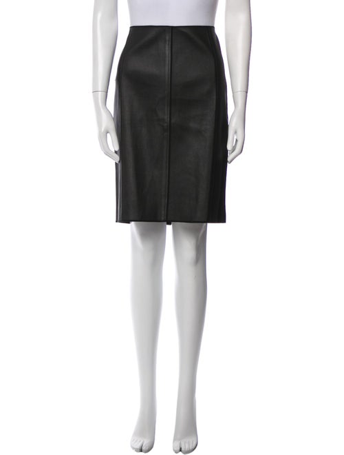 Narciso Rodriguez Leather Knee-Length Skirt