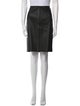 Narciso Rodriguez Leather Knee-Length Skirt