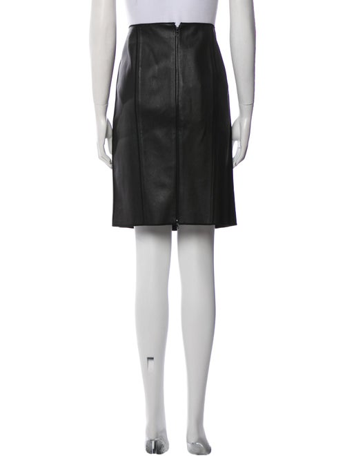 Narciso Rodriguez Leather Knee-Length Skirt