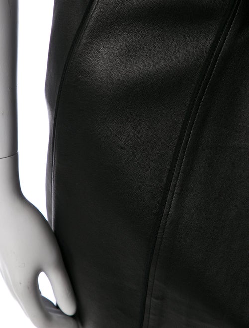 Narciso Rodriguez Leather Knee-Length Skirt