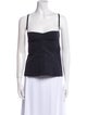 Narciso Rodriguez Square Neckline Sleeveless Top