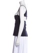 Narciso Rodriguez Square Neckline Sleeveless Top