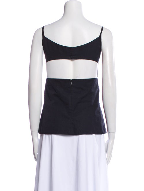 Narciso Rodriguez Square Neckline Sleeveless Top