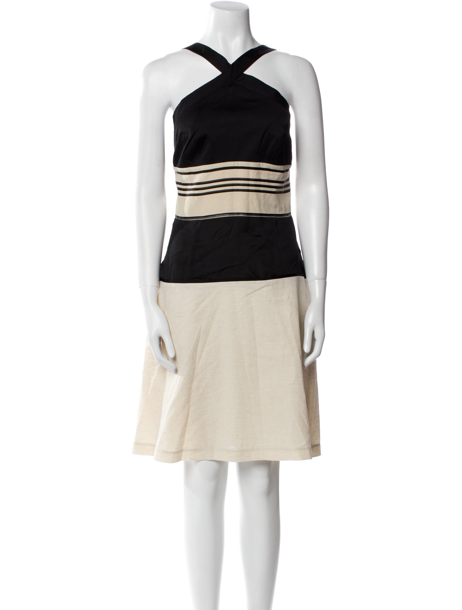 Narciso Rodriguez Striped Knee-Length Dress