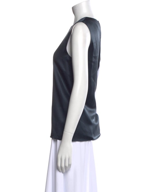 Narciso Rodriguez Silk Colorblock Pattern Top